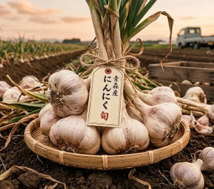 食材へのこだわり　青森県産にんにく